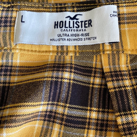 HOLLISTER Skirt Yellow Plaid - Picture 7 of 8